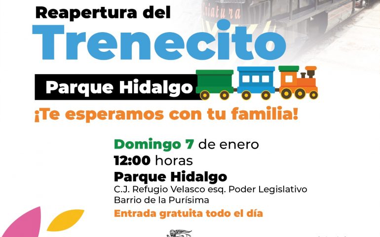 PONDRÁ MUNICIPIO DE AGUASCALIENTES EN MARCHA EL HISTÓRICO TRENECITO DEL PARQUE HIDALGO