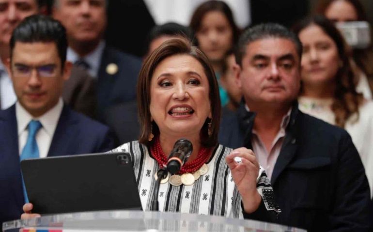 Xóchitl Gálvez se deslinda del acuerdo firmado entre Alejandro Moreno , Manolo Jiménez y Marko Cortes