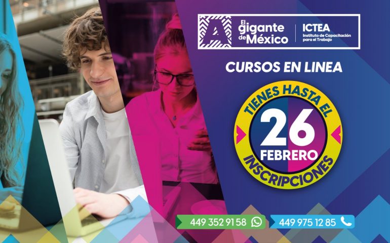 ICTEA AMPLÍA PLAZO DE INSCRIPCIÓN A CURSOS DE CAPACITACIÓN EN LÍNEA