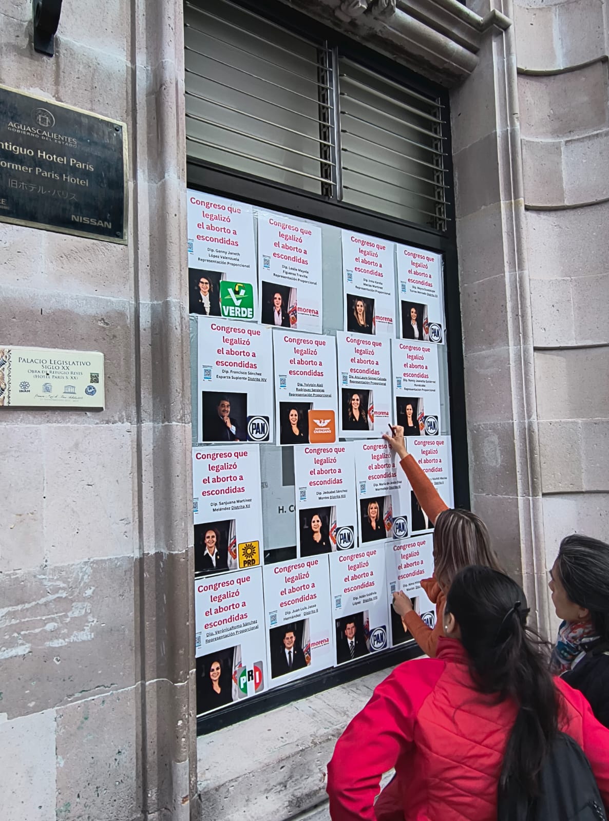 Movimiento por la Familia Exhibe Diputados a Favor del Aborto en Aguascalientes