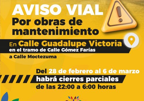 COMIENZA MUNICIPIO TRABAJOS DE REHABILITACIÓN EN LA CALLE GUADALUPE VICTORIA