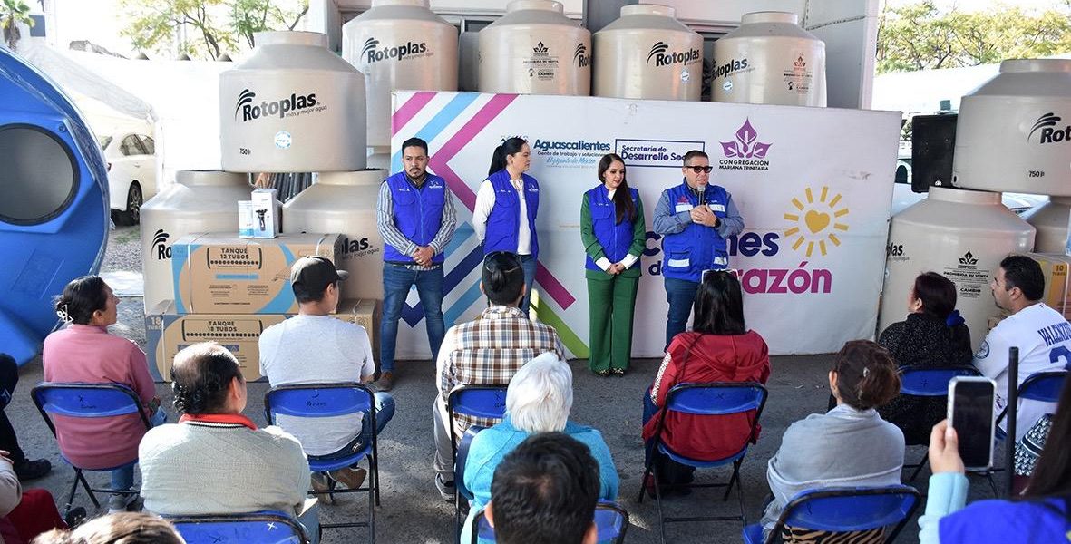 CON “ACCIONES DE CORAZÓN” FAMILIAS DE AGUASCALIENTES MEJORAN SU CALIDAD DE VIDA