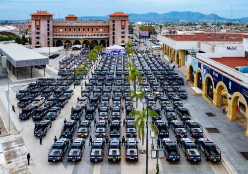 CON MÁS DE 119 MILLONES DE PESOS, TERE JIMÉNEZ ENTREGA 300 NUEVAS UNIDADES PARA LA POLICÍA DE AGUASCALIENTES