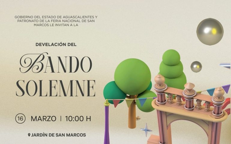 Estás cordialmente invitado a la colocación del Bando Solemne para la FNSM 2024