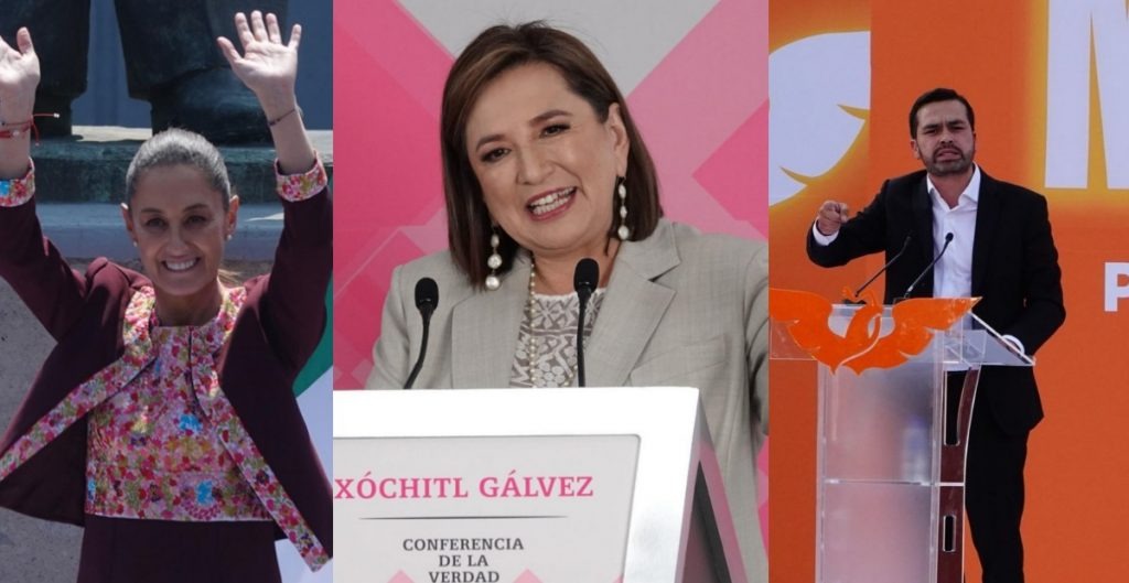 ¿Cuánto gastarán Sheinbaum, Xóchitl Gálvez y Álvarez Máynez en precampaña?