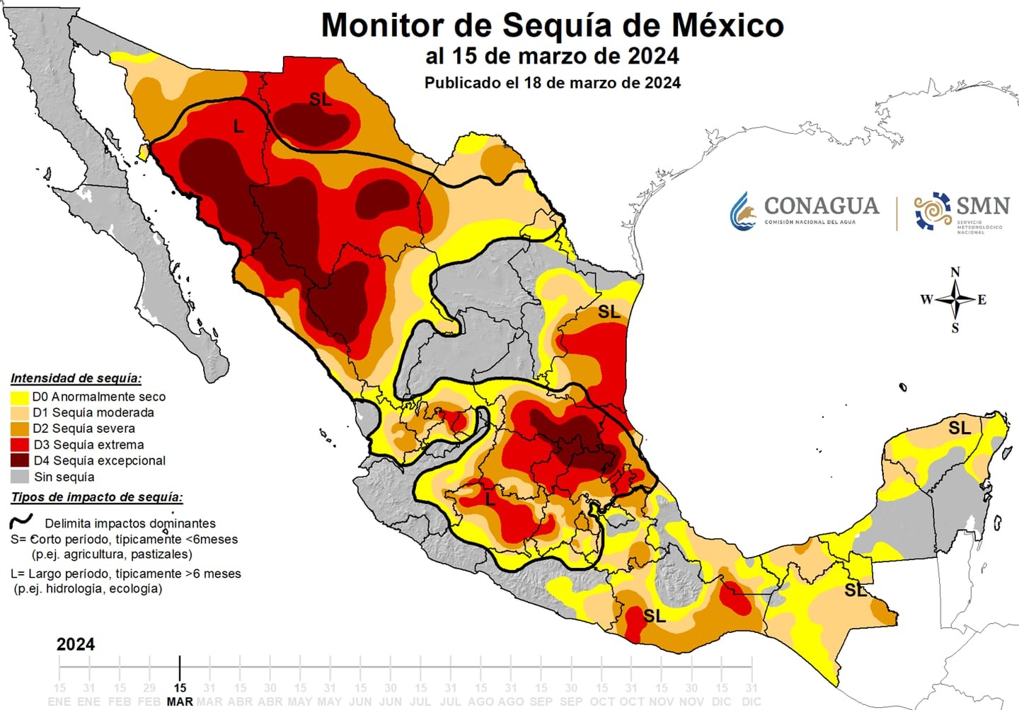 Estos son los estados más afectados por la sequia extrema