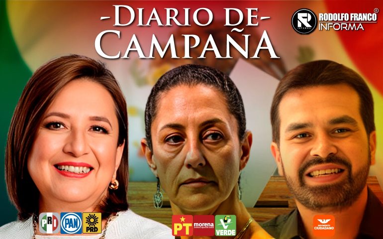 Resumen de las actividades realizadas por los candidatos presidenciales 17 de mayo de 2024