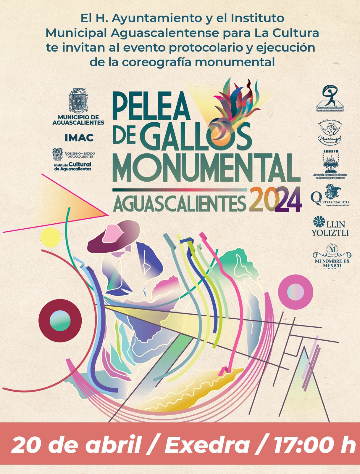 INVITA IMAC A SEGUIR LA TRANSMISIÓN EN VIVO DE LA COREOGRAFÍA MONUMENTAL “PELEA DE GALLOS”