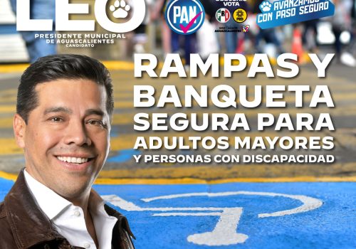 LEO MONTAÑEZ DARÁ CONTINUIDAD A LA CREACIÓN DE RAMPAS Y BANQUETAS SEGURAS