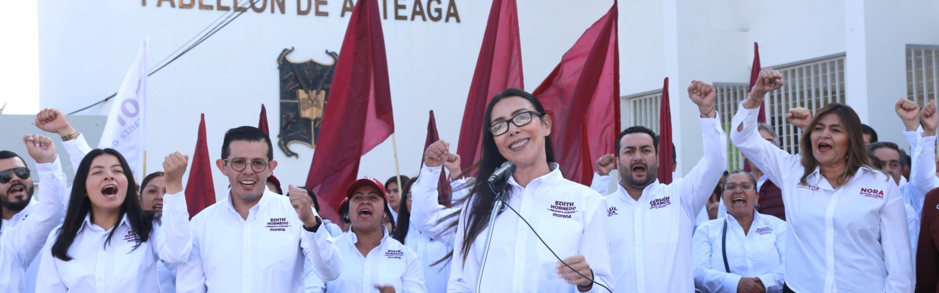 INICIAN CAMPAÑA EDITH HORNEDO EN PABELLÓN DE ARTEAGA Y FERMÍN FRANCO EN EL DISTRITO LOCAL 03