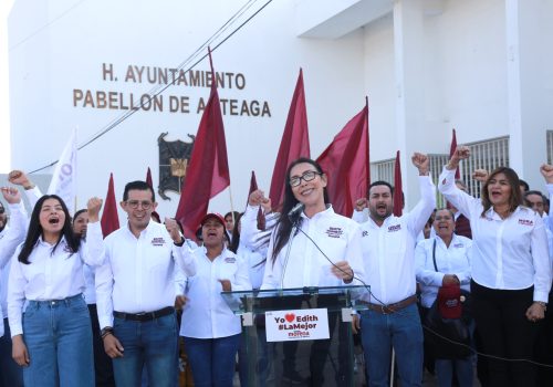 INICIAN CAMPAÑA EDITH HORNEDO EN PABELLÓN DE ARTEAGA Y FERMÍN FRANCO EN EL DISTRITO LOCAL 03