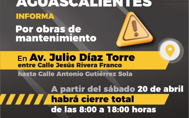 ANUNCIA MUNICIPIO CIERRES VIALES EN CIUDAD INDUSTRIAL POR COLOCACIÓN DE PAVIMENTO HIDRÁULICO