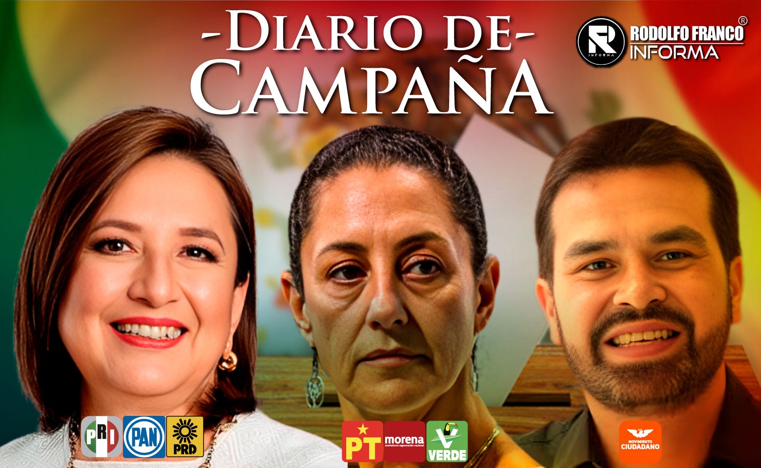 Resumen de las actividades realizadas por los candidatos presidenciales 9 de abril de 2024