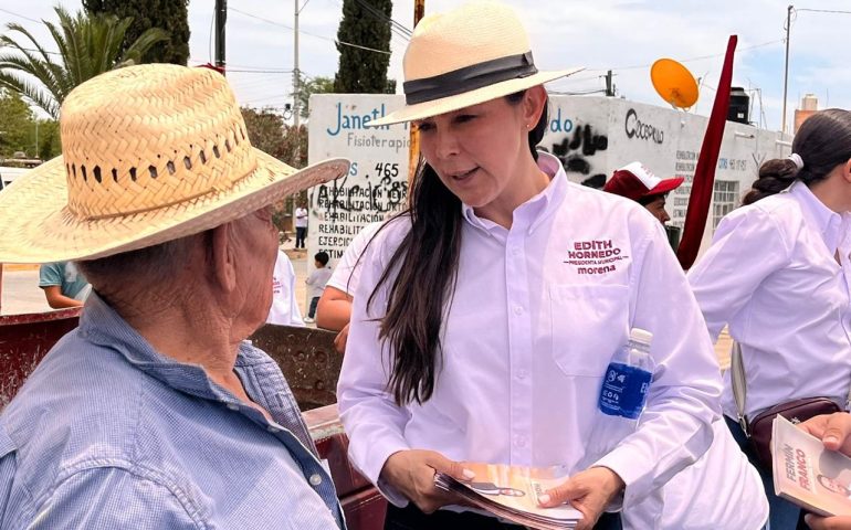 CANDIDATA POR MORENA A LA PRESIDENCIA MUNICIPAL DE PABELLÓN DE ARTEAGA, EDITH HORNEDO ROMO CONTINÚA CRECIENDO