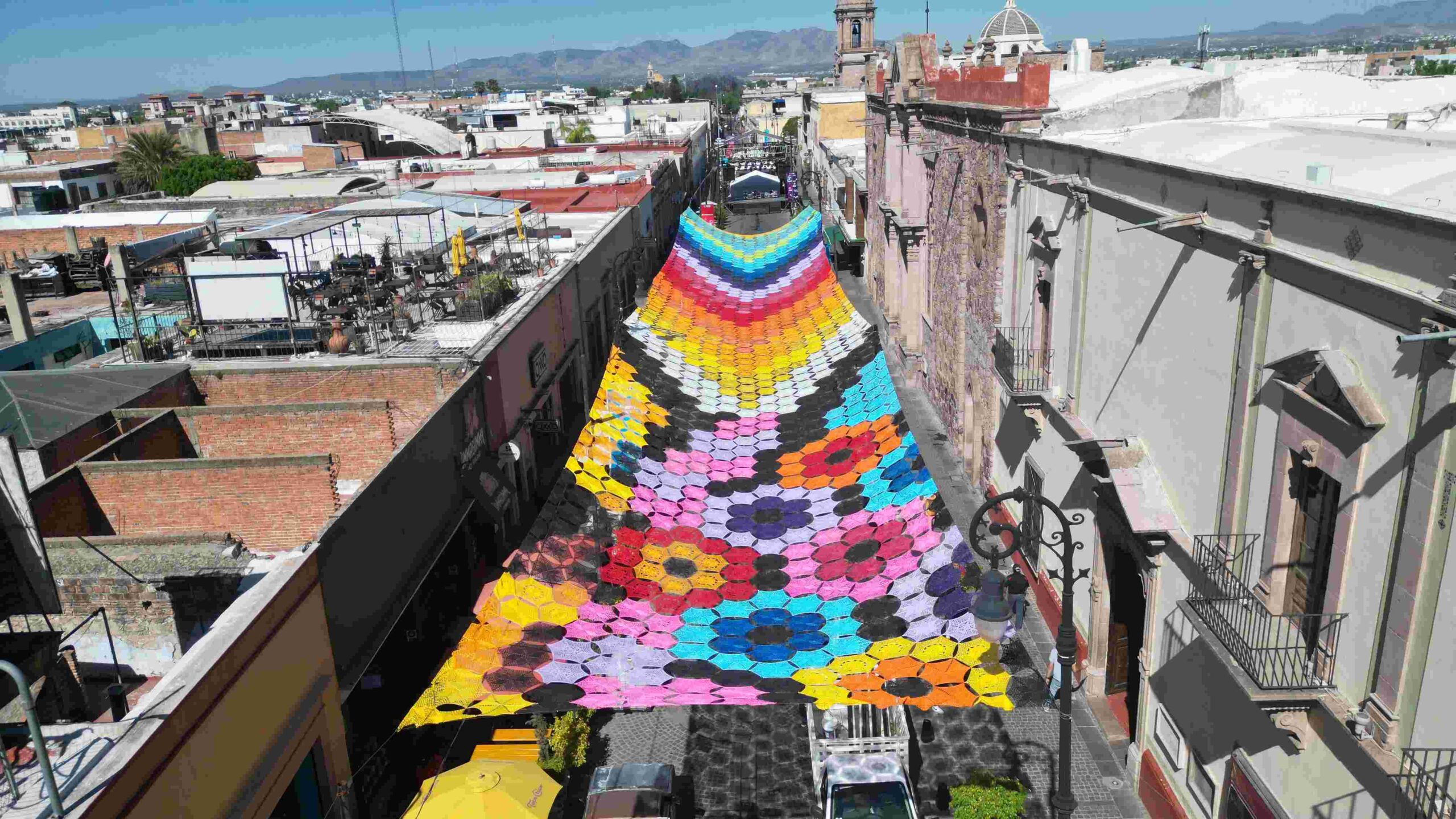 CIELO TEJIDO PARA EL CORREDOR CULTURAL CARRANZA 2024