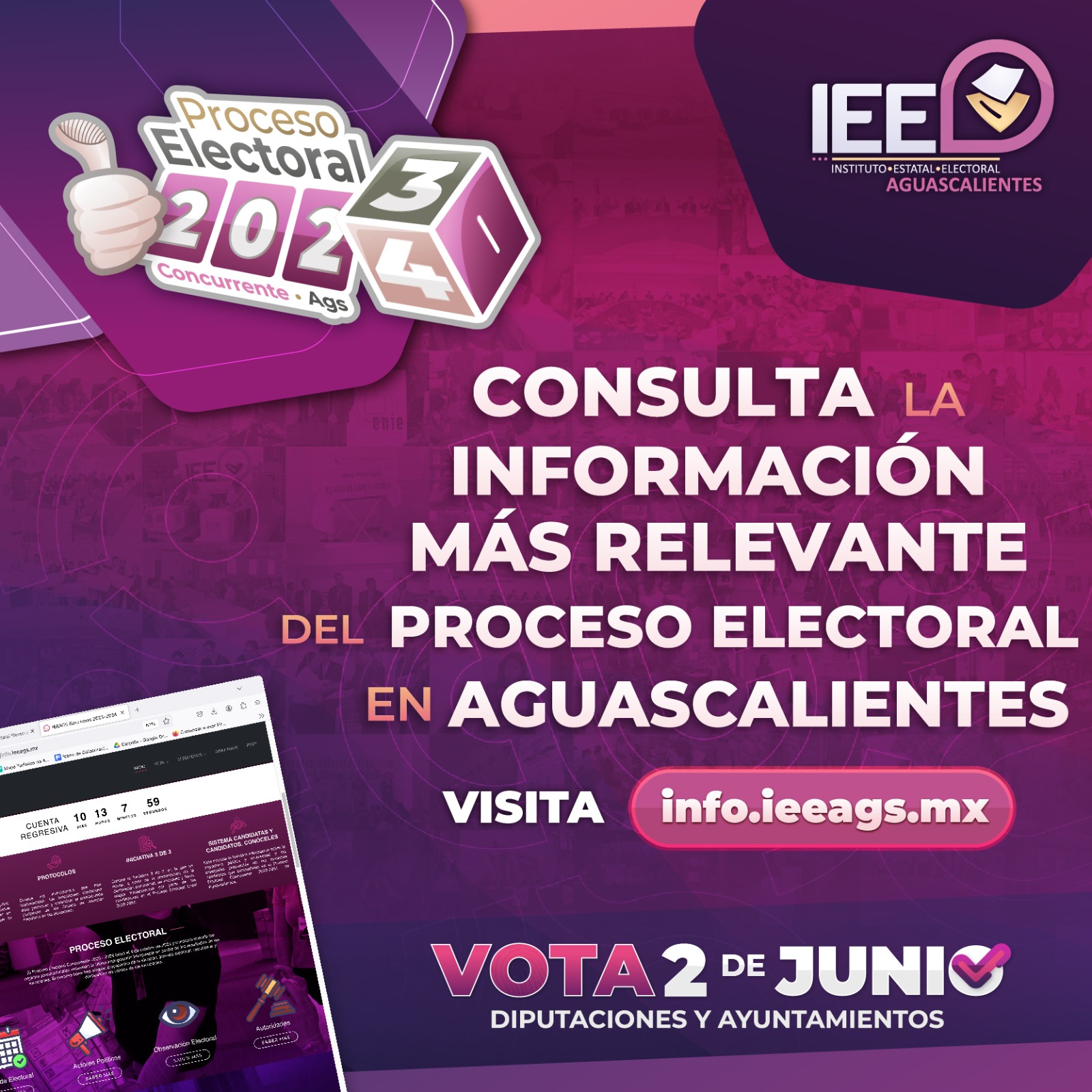 Lanza IEE simulador de voto para el Proceso Electoral Concurrente 2023-2024