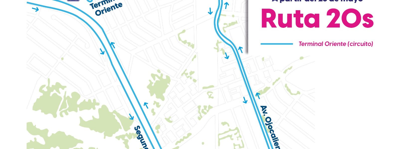 RUTAS 20 NORTE y 20 SUR AMPLÍAN SU RECORRIDO A PARTIR DEL DOMINGO