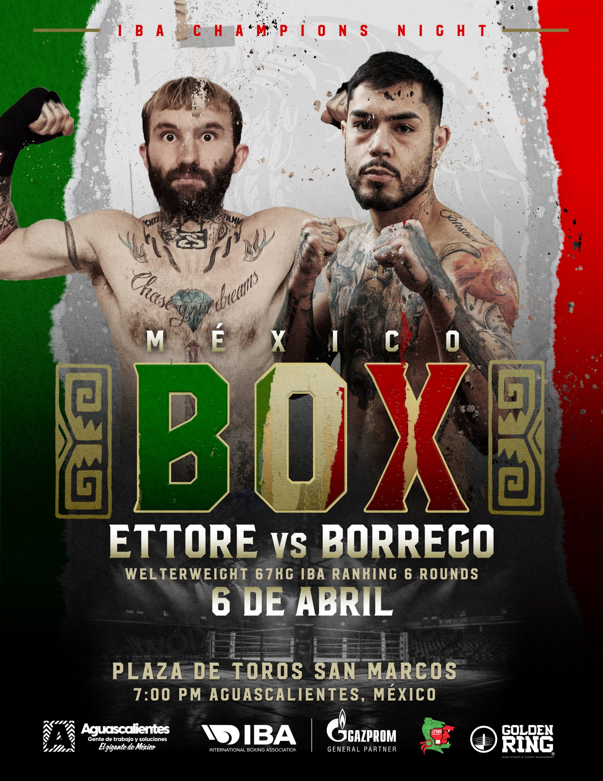 TODO LISTO PARA LA NOCHE DE CAMPEONES DE BOX EN AGUASCALIENTES