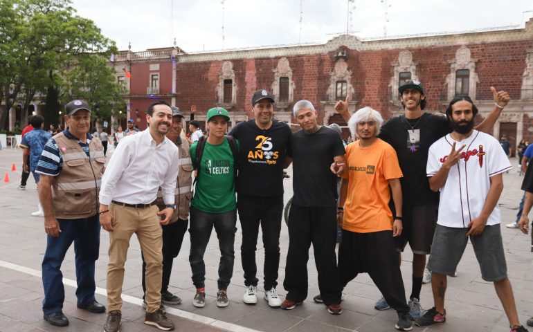 ARRANCA MUNICIPIO DE AGUASCALIENTES EXHIBICIÓN DEL PROGRAMA «ABRIENDO LAS CALLES AL DEPORTE» EN PLAZA DE LA PATRIA