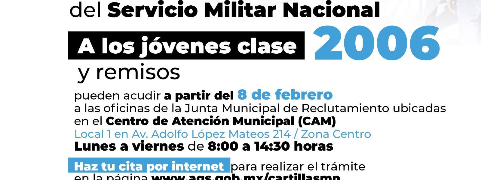 EXHORTA JUNTA MUNICIPAL DE RECLUTAMIENTO A TRAMITAR LA CARTILLA DEL SERVICIO MILITAR NACIONAL