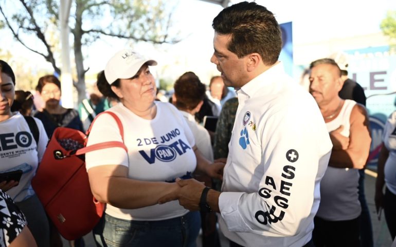 SIGUE LEO MONTAÑEZ RECORRIENDO EL MUNICIPIO DE AGUASCALIENTES
