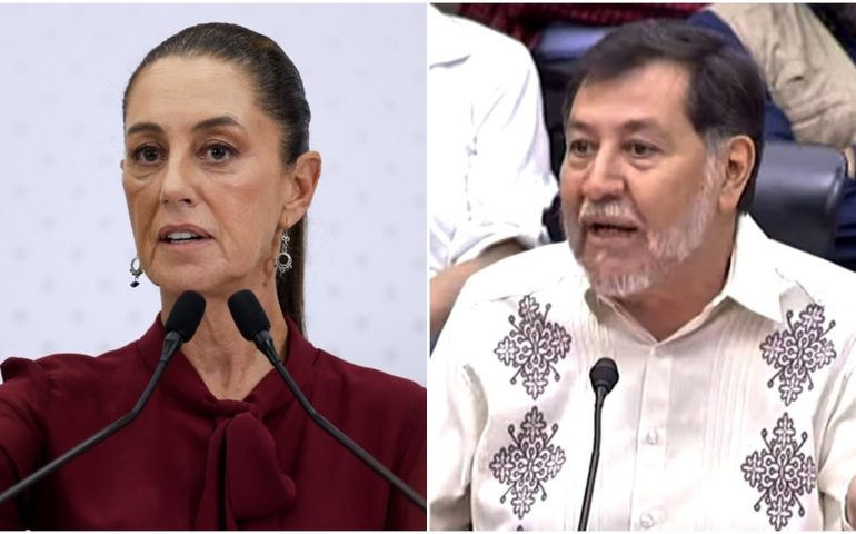Sheinbaum le recuerda a Noroña que acuerdo de gabinete es solo para militantes de Morena