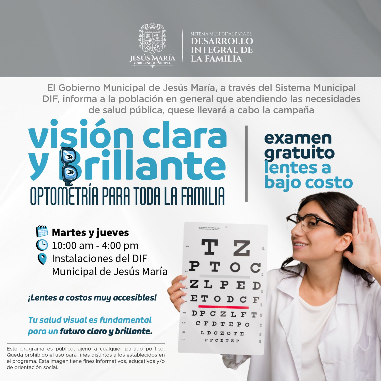 EN MARCHA CAMPAÑA DE SALUD VISUAL EN JESÚS MARÍA