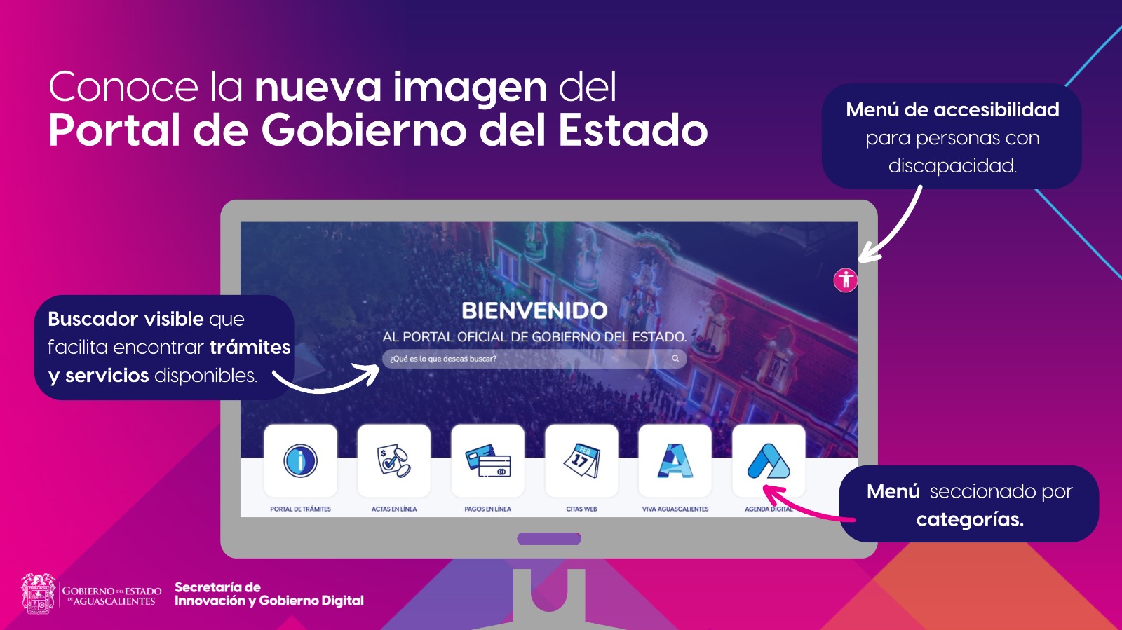 NUEVO SITIO WEB DEL GOBIERNO DEL ESTADO PERMITE REALIZAR TRÁMITES CON MAYOR FACILIDAD