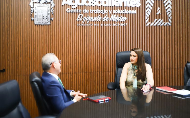 TERE JIMÉNEZ SE REÚNE CON EL NUEVO TITULAR DEL IMSS EN AGUASCALIENTES; TRABAJARÁN EN COORDINACIÓN PARA MEJORAR LOS SERVICIOS DE SALUD