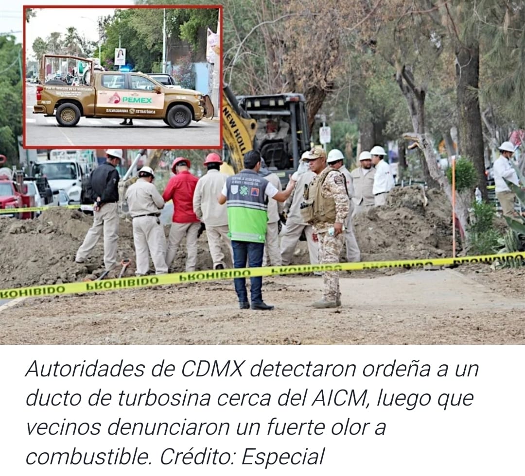 ORDEÑAN EN AICM DUCTO DE TURBOSINA