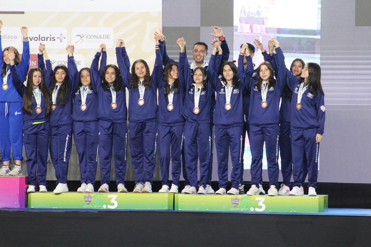 AGUASCALIENTES GANA DOS MEDALLAS EN POLO ACUÁTICO, EN LOS JUEGOS NACIONALES CONADE 2024