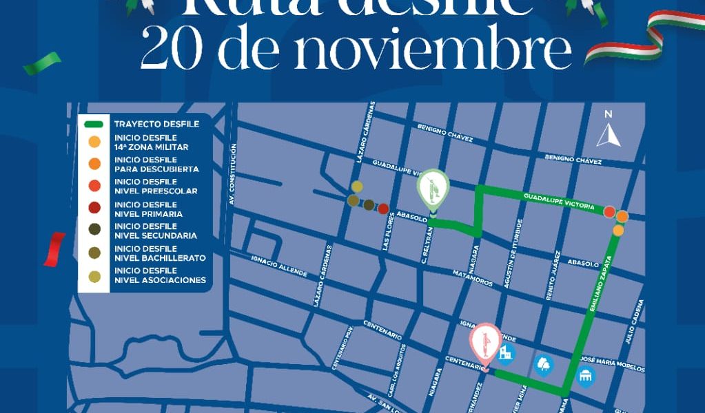 Cierre vial en Jesús María por desfile del 20 de noviembre