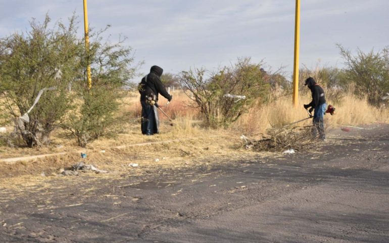 CONJUNTAN ESFUERZOS MUNICIPIOS DE AGUASCALIENTES Y JESÚS MARÍA EN LA LIMPIEZA Y MEJORA DE ESPACIOS PÚBLICOS