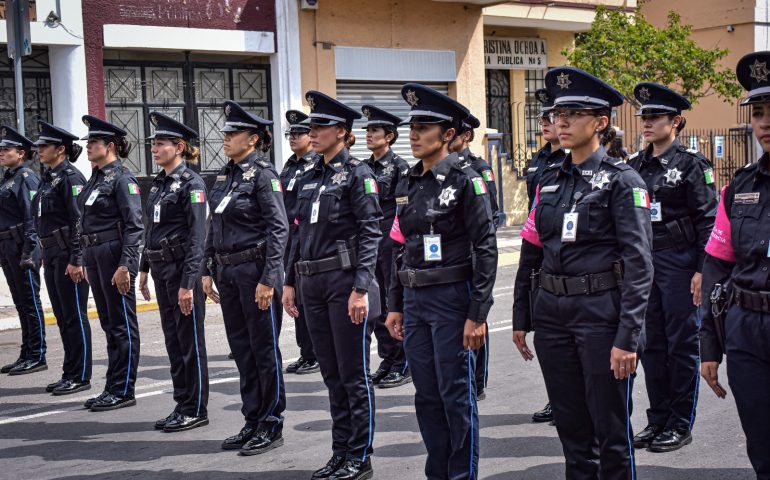 EN AGUASCALIENTES LA POLICÍA ROSA GARANTIZA LA SEGURIDAD DE LAS MUJERES