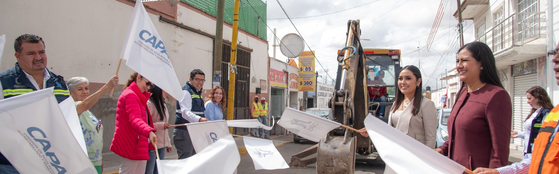 ENCABEZA CÉSAR MEDINA ARRANQUE DE OBRA DE REHABILITACIÓN DE RED DE AGUA POTABLE EN LA ZONA CENTRO DE JESÚS MARÍA