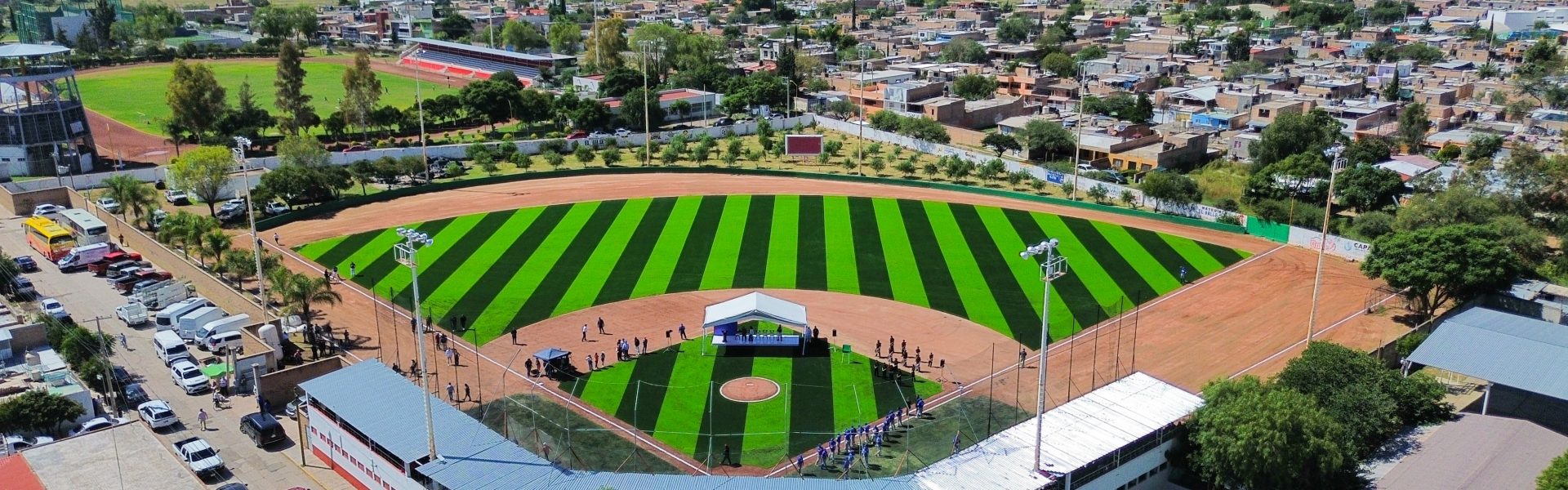 ENTREGA TERE JIMÉNEZ OBRAS DE REMODELACIÓN DEL PARQUE DE BEISBOL DE PABELLÓN DE ARTEAGA