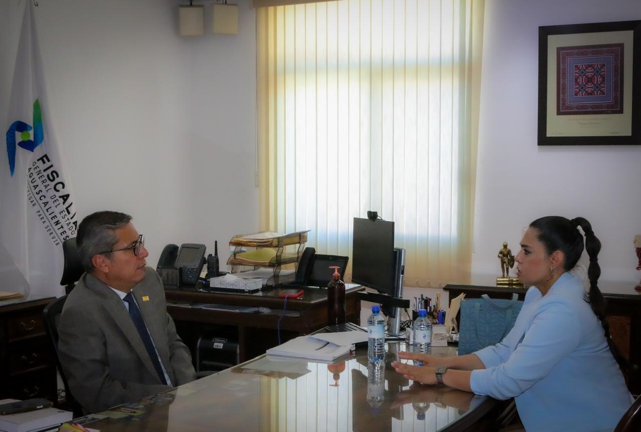 FGR Y FGE Aguascalientes refuerzan coordinación en reunión de alto nivel