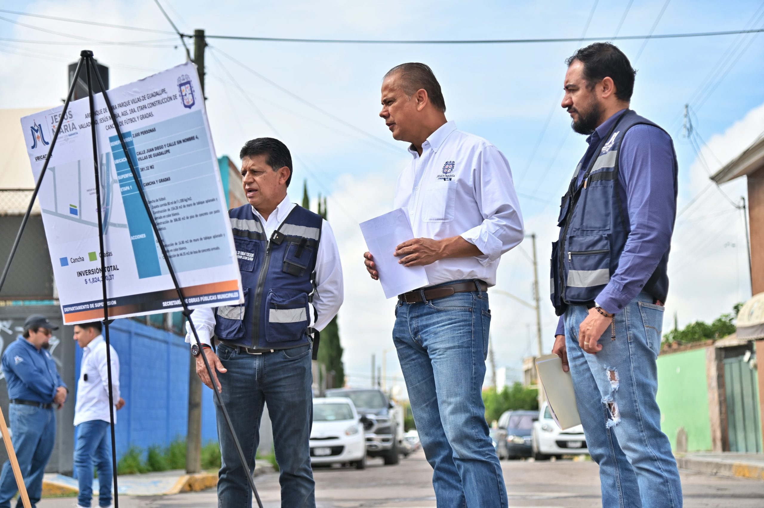 INTENSIFICA JESÚS MARÍA LABORES DE BACHEO CON CONCRETO HIDRAÚLICO TRAS FUERTES LLUVIAS