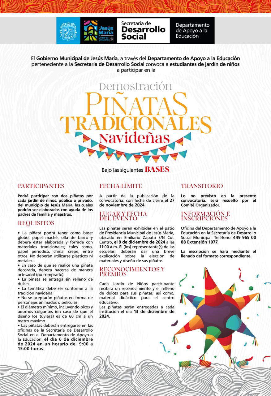 INVITACIÓN ABIERTA: CONCURSO DE PASTORELAS Y ACTIVIDADES NAVIDEÑAS PARA ESTUDIANTES DE JESÚS MARÍA