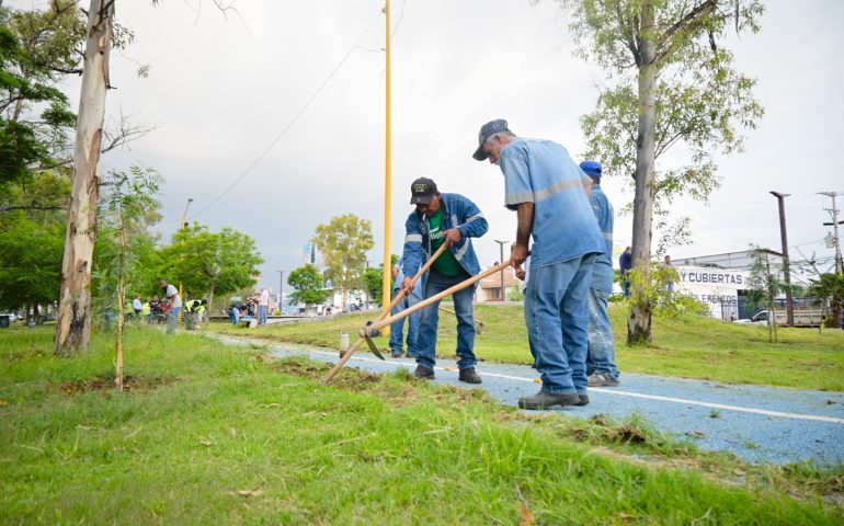 MUNICIPIO DE AGUASCALIENTES REALIZA JORNADA DE LIMPIEZA Y DESMALEZADO