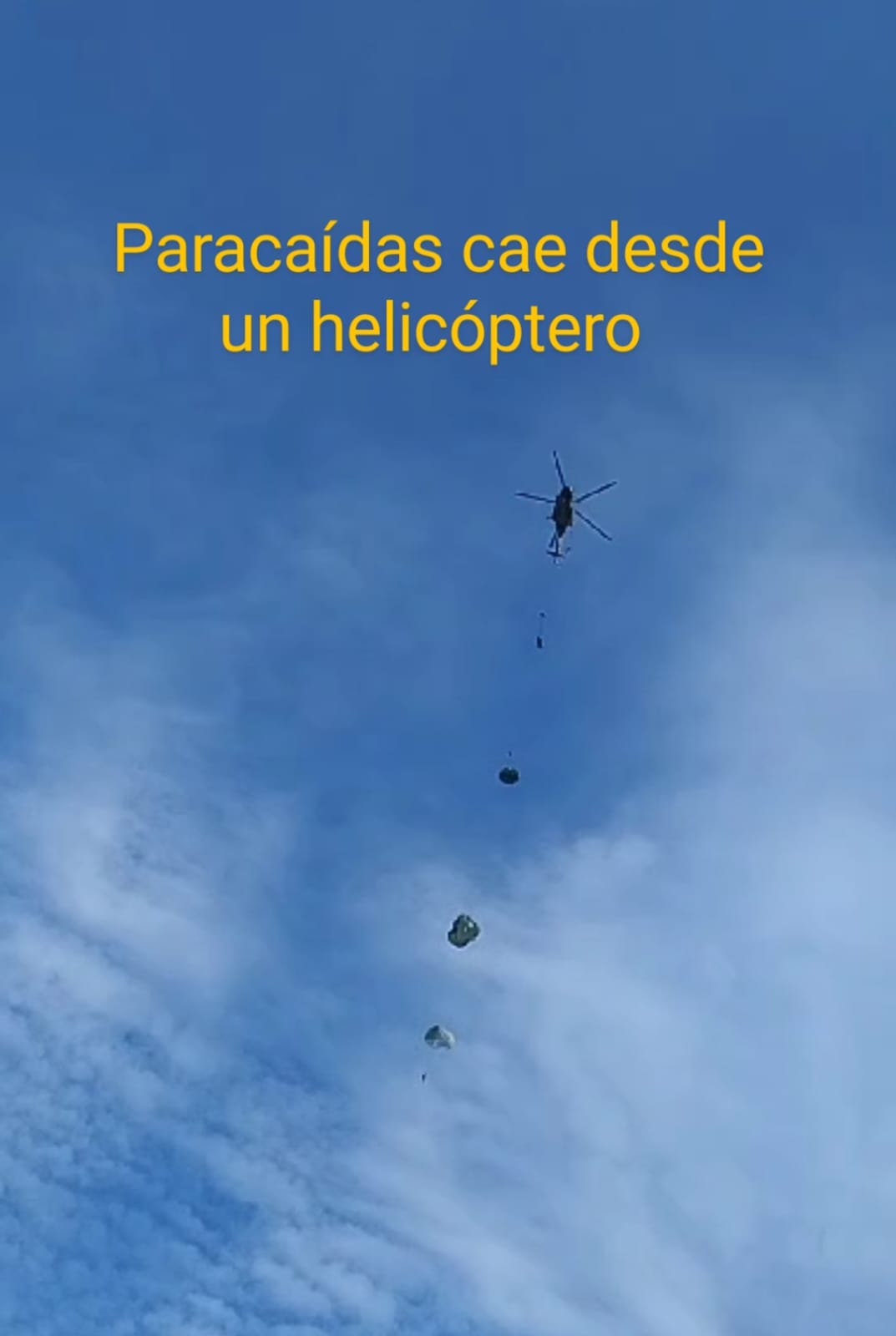 TERRIBLE ACCIDENTE: SOLDADO CAE DESDE UN HELICÓPTERO