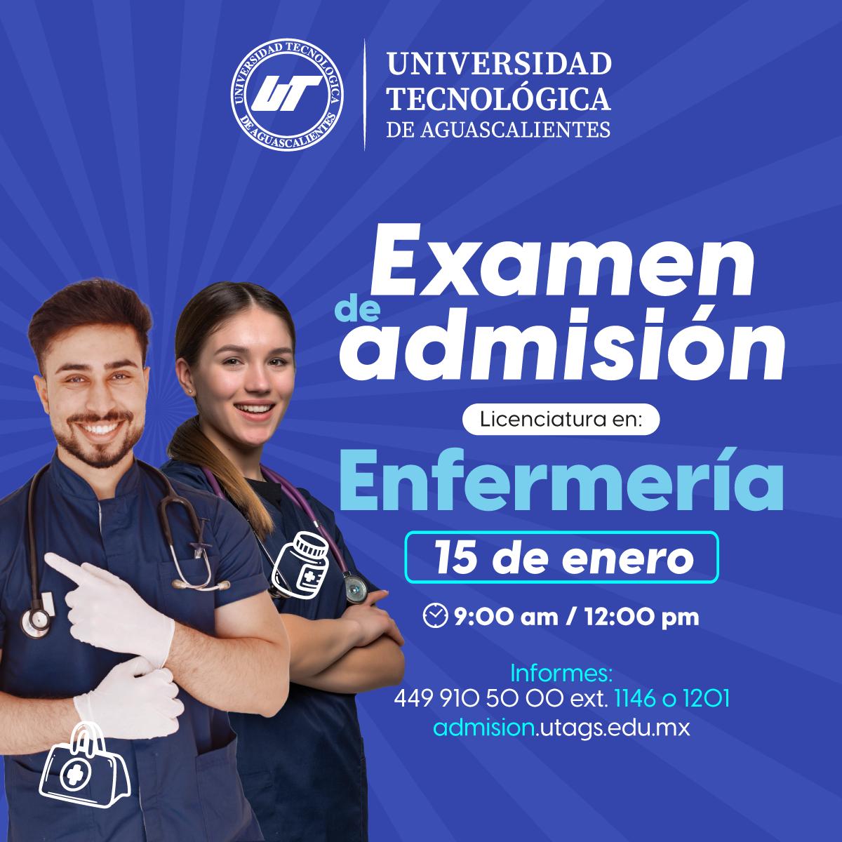UNIVERSIDAD TECNOLÓGICA DE AGUASCALIENTES ABRE PROCESO DE ADMISIÓN PARA PRIMERA GENERACIÓN DE LA CARRERA DE ENFERMERÍA