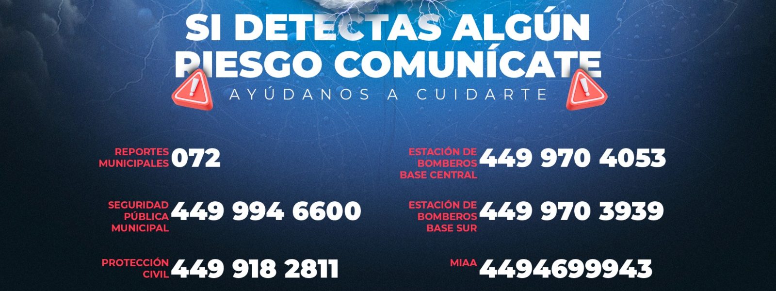 Ante las lluvias registradas en la ciudad Toma Precauciones y sigue las siguientes medidas de prevención de riesgos