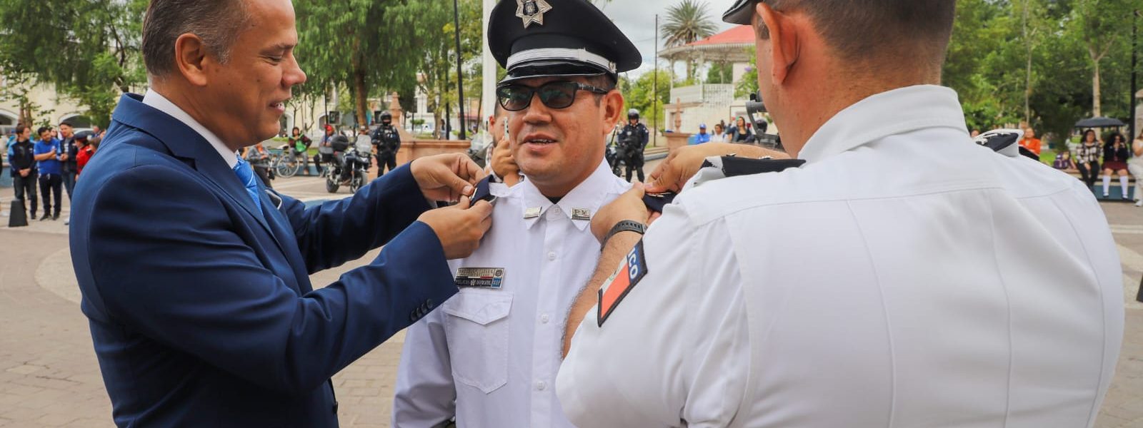 SE LLEVÓ A CABO CEREMONIA DE IMPOSICIÓN DE GRADOS PARA POLICÍAS MUNICIPALES EN JESÚS MARÍA