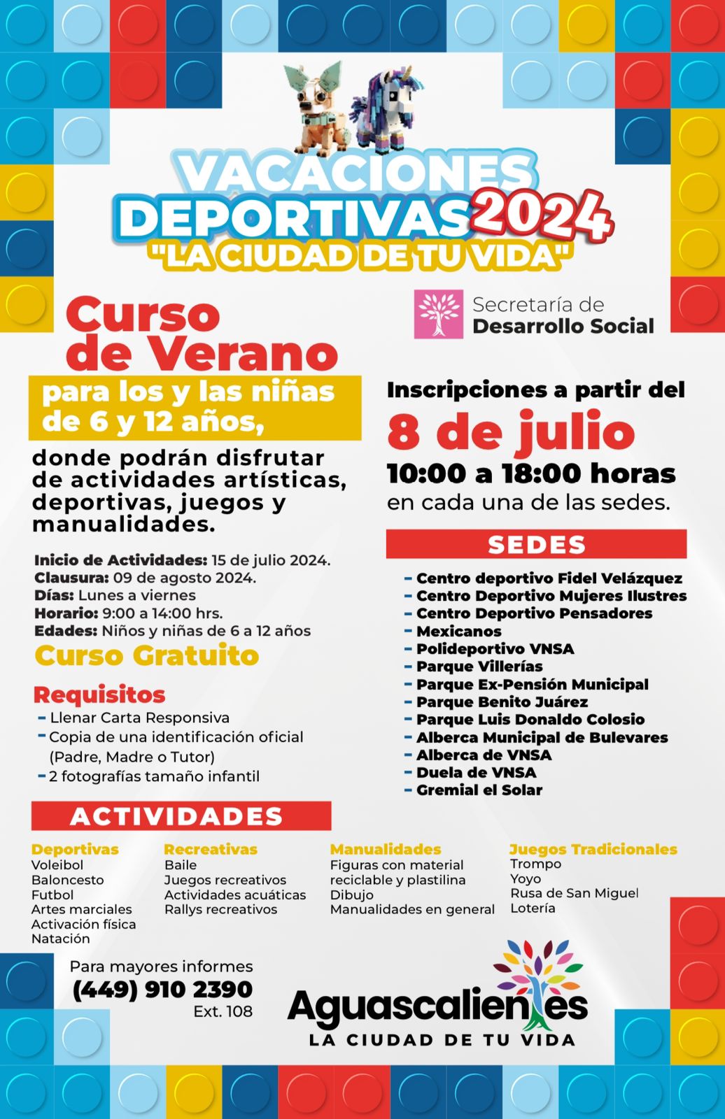 INVITA MUNICIPIO A PARTICIPAR EN LOS CURSOS DE VERANO 2024 “VACACIONES DEPORTIVAS EN LA CIUDAD DE TU VIDA”