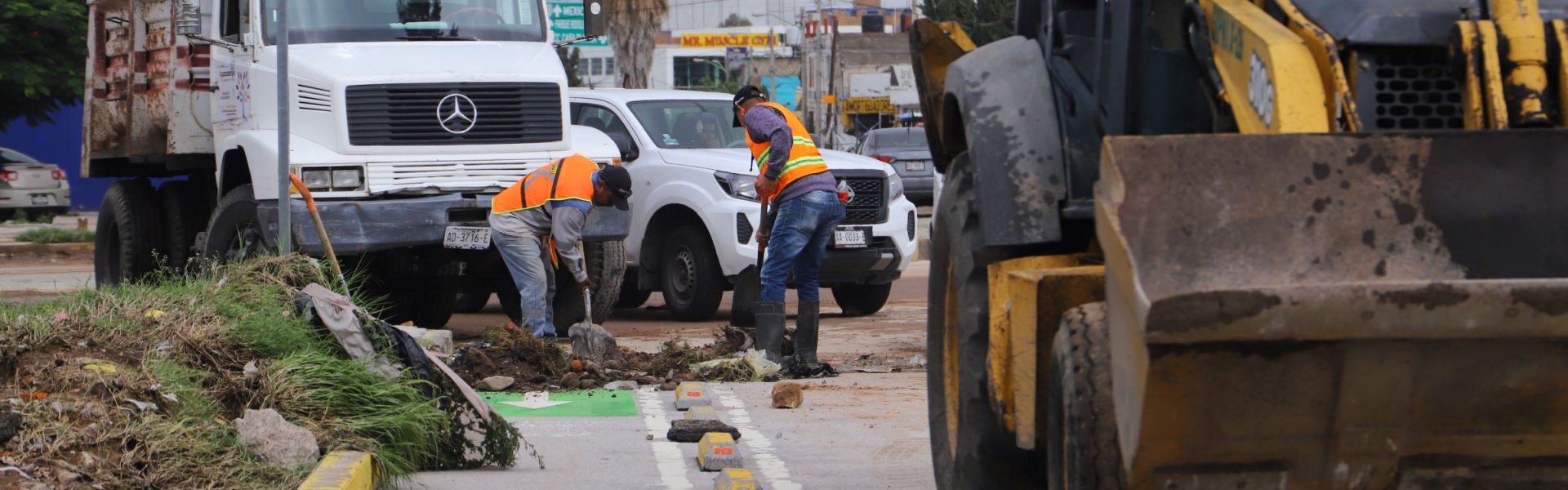 SIGUE LEO MONTAÑEZ SUPERVISANDO LOS LUGARES AFECTADOS POR LA INTENSA LLUVIA