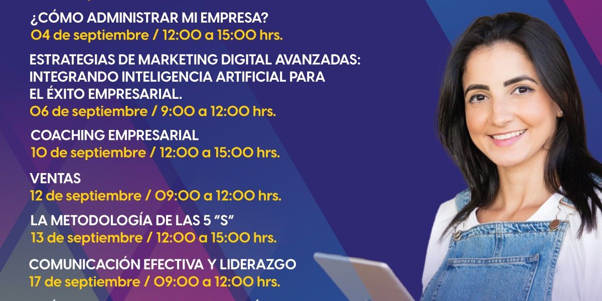 INVITAN A EMPRESARIOS A PARTICIPAR EN CURSOS GRATUITOS CON LOS QUE PODRÁN FORTALECER SUS NEGOCIOS