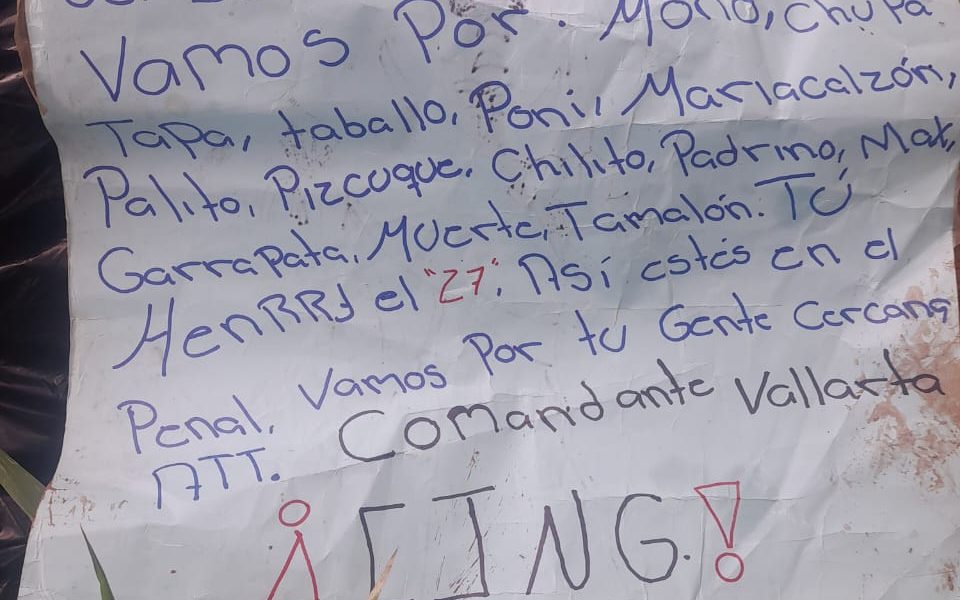 Hallan Cuerpo Decapitado con Mensaje de Amenaza del CJNG en Comalcalco