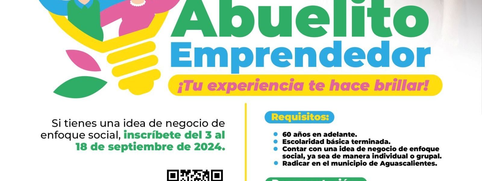 INVITA MUNICIPIO A PARTICIPAR EN LA CONVOCATORIA «ABUELITO EMPRENDEDOR»