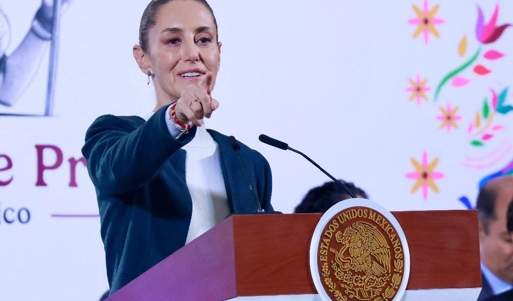 Conferencia mañanera de la presidenta Claudia Sheinbaum desde Palacio Nacional.
